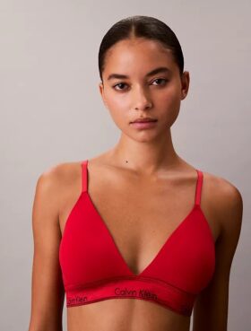 Ikonisk bomulls- og Modal-Bralette med metallisk, lett fôret trekant