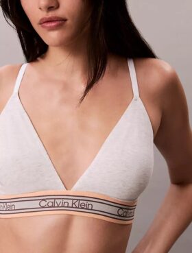 Ikonisk bomulls- og Modal-stripet, lett fôret trekant-Bralette
