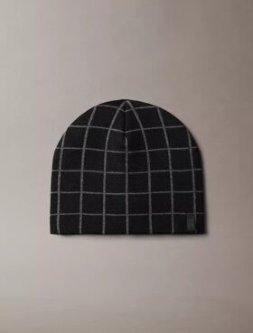 Jacquard-lue med rutemønster