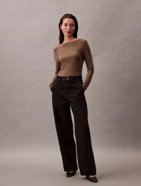 Jeans med høy midje Jeans med høy midje
