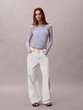 Jeans med vid benvidde