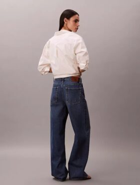 Jeans med vid benvidde