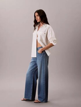 Jeans med vid benvidde