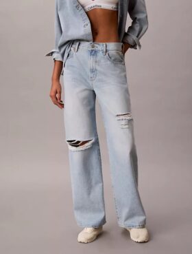 Jeans med vid benvidde
