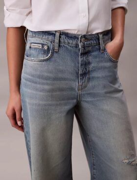 Jeans med vid benvidde