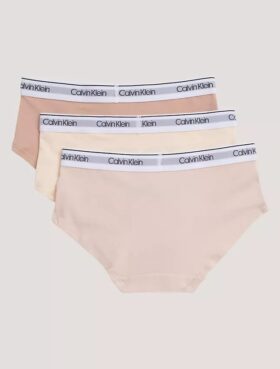 Jente-Hipster i Cotton Stretch, 3-pakning