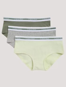 Jente Varsity Cotton Stretch 3-pakning Hipster