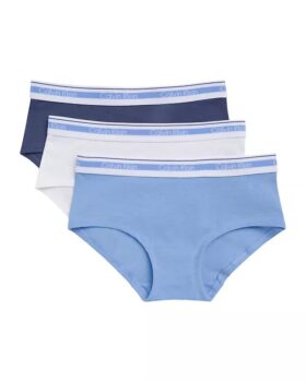 Jente Varsity Cotton Stretch 3-pakning Hipster