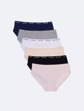 Jenter 6-pakk med logo-Hipster
