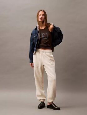 Joggebukse i fleece med Monogram