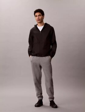 Joggebukse i fleece med Monogram