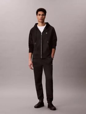 Joggebukse i fleece med Monogram