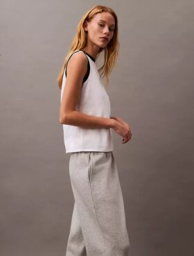 Joggebukse i fleece med Monogram