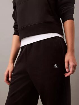 Joggebukse i fleece med Monogram