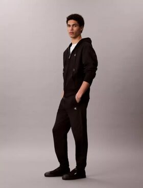Joggebukse i fleece med Monogram
