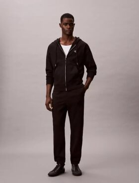 Joggebukse med fleece-Monogram