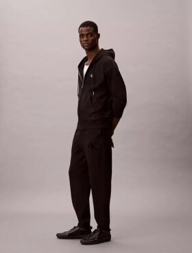 Joggebukse med fleece-Monogram