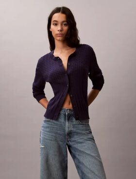Kabelstrikket cardigan
