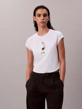 Kate Moss grafisk baby-T-skjorte