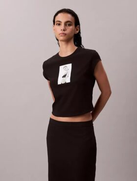 Kate Moss grafisk baby-T-skjorte