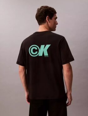 Kjølig piqué-T-skjorte med logo
