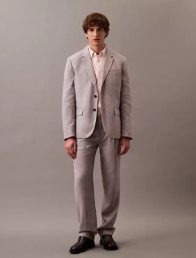 Klassisk blazer i linblanding