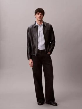 Klassisk Oxford-skjorte i Cotton Stretch med striper og knapper